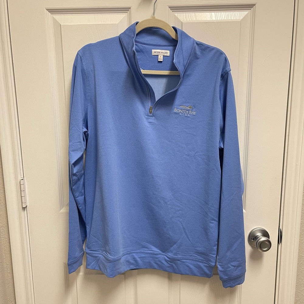 Peter Millar Blue Quarter Zip Pullover - image 1
